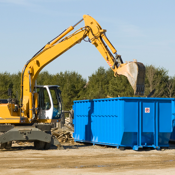 are there any restrictions on where a residential dumpster can be placed in Iredell County